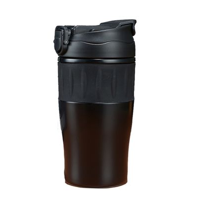 Taças de café portáteis de aço inoxidável com tampa de 500 ml