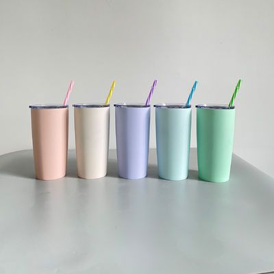 Bolsa de aço inoxidável de parede dupla isolado caneca de café com tampa bebida tumblers 10oz 20oz