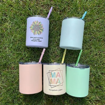 Bolsa de aço inoxidável de parede dupla isolado caneca de café com tampa bebida tumblers 10oz 20oz