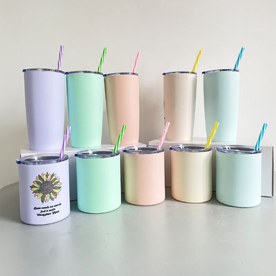 Bolsa de aço inoxidável de parede dupla isolado caneca de café com tampa bebida tumblers 10oz 20oz