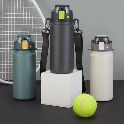 600 ml frasco de vácuo com punção térmica de isolamento de aço inoxidável garrafa desportiva