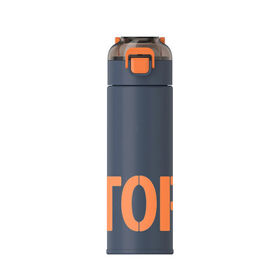 Garrafa de água isolada personalizada de vácuo de aço inoxidável de 500 ml com 2 métodos de consumo