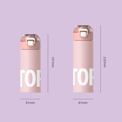 Estilo de design clássico garrafa de água feminino taça recta e personalização de logotipo personalizado