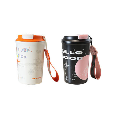 Copo de café de viagem de aço inoxidável reutilizável à prova de vazamento 380ml 510ml