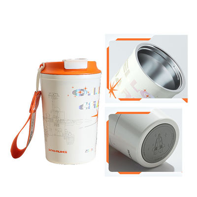 Copo de café de viagem de aço inoxidável reutilizável à prova de vazamento 380ml 510ml