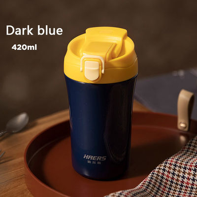 Copo de café com isolamento a vácuo de aço inoxidável de design moderno Ideal para viagens e escritórios