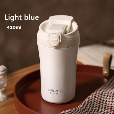 Copo de café com isolamento a vácuo de aço inoxidável de design moderno Ideal para viagens e escritórios