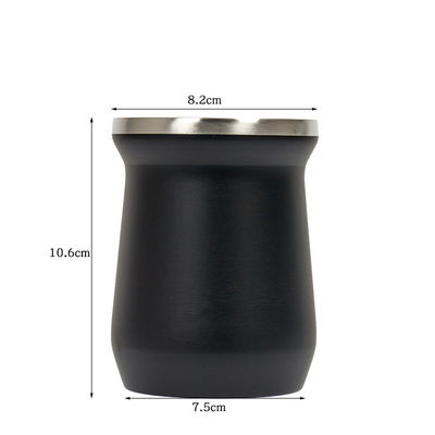 Copo de chá Mate de aço inoxidável, caneca de boca larga para canecas de cerveja personalizadas e café isolado