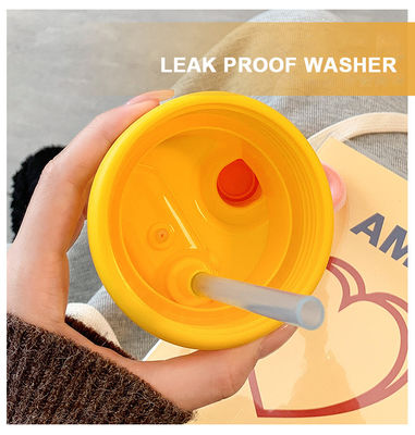 Garrafa de água portátil de aço inoxidável de 500 ml de capacidade, caneca de café isolada com palha