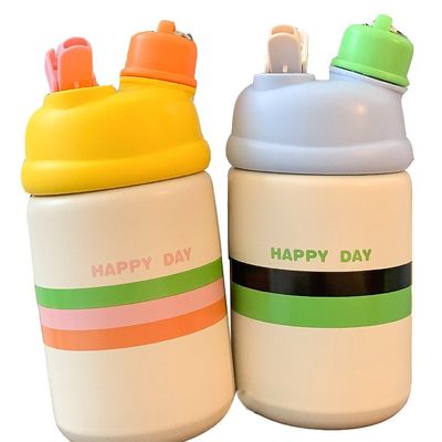 Copo Termos Isolado de Aço Inoxidável 500 ml Tubarão de Café de Vaccum de Alta Aparência com Cobertura