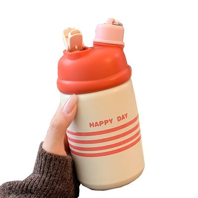 Copo Termos Isolado de Aço Inoxidável 500 ml Tubarão de Café de Vaccum de Alta Aparência com Cobertura