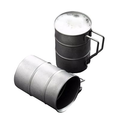 380ml Metal Viagem Acampamento caneca de café portátil de aço inoxidável 304 copos de cerveja para água