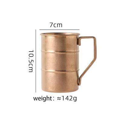Estilo de design minimalista Copo de cerveja de aço inoxidável 380ml com alça