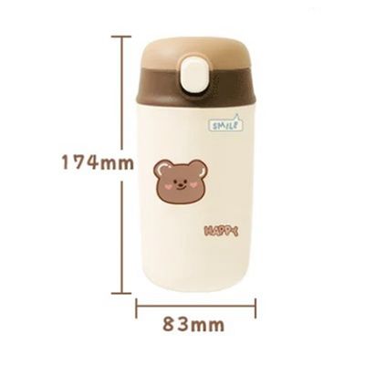 480ml Capacidade Cartoon Cute Crianças garrafas de água Camuflagem termos para voltar à escola