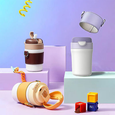 Produção de vácuo Taça de viagem portátil de aço inoxidável com vaso de sucção não derramado