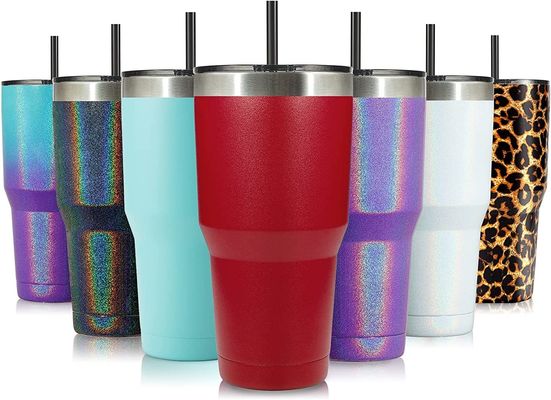 Copo de café de viagem isolado de aço inoxidável personalizado com capacidade de 900 ml e logotipo
