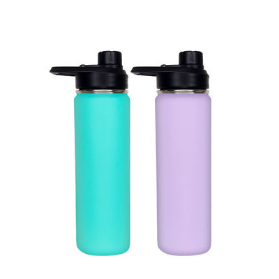 Garrafa de água isolada de aço inoxidável para ginástica 550ml 650ml 750ml