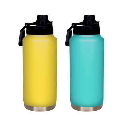 Logotipo personalizado Copo Directo Garrafa de Água de Aço Inoxidável 32 oz 1000ml Copo de Metal Isolado