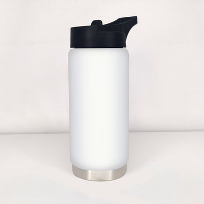 Copo recto 550 ml frasco de boca larga isolado com tampa
