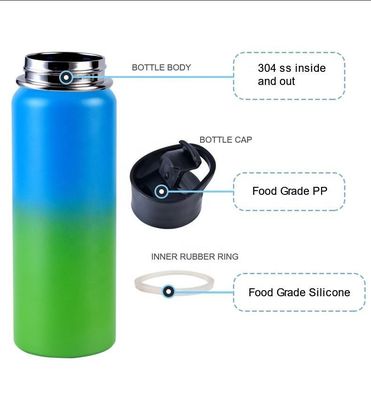 650ml de vidro de vácuo personalizável Copo de bebida garrafa de aço inoxidável garrafa de água espacial