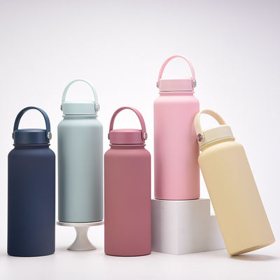 Flask isolado a vácuo com logotipo personalizado 2023 Candy Color Stainless Steel Sports Kettle