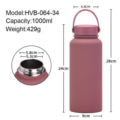Flask isolado a vácuo com logotipo personalizado 2023 Candy Color Stainless Steel Sports Kettle