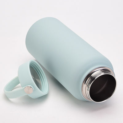 Vacuo isolado Taça reta 304 garrafa de água de aço inoxidável com design colorido