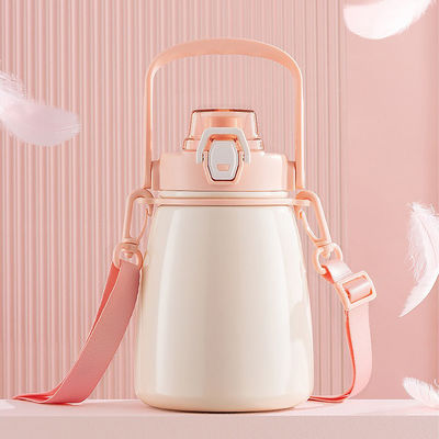 Bottle de água de aço inoxidável isolado, embalagem impressa personalizada, marcada para tipo de bebida