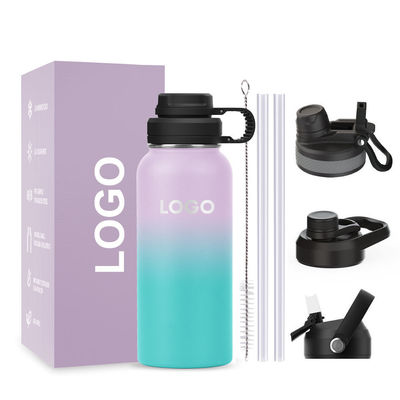 Viagem ao ar livre Oportunidade de acampamento 32 oz garrafa de água de aço inoxidável com isolamento