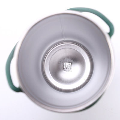 Taça de viagem personalizada Tumbler de aço inoxidável com manga de silicone em estilo americano