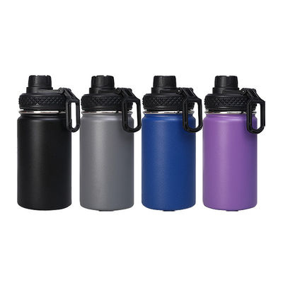 Garrafas de água reutilizáveis Esportes Flascas de vácuo isoladas de aço inoxidável com cabo