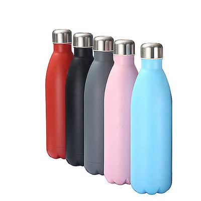 Garrafa de água esportiva de aço inoxidável de 1000 ml reutilizável e à prova de vazamento para famílias ativas