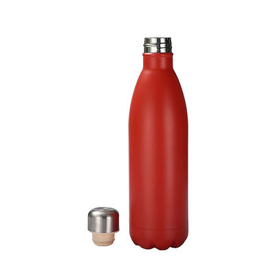 Garrafa de água esportiva de aço inoxidável de 1000 ml reutilizável e à prova de vazamento para famílias ativas