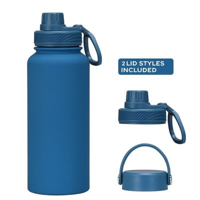 Set de frasco de vácuo em pó revestido de garrafa de água isolada para acampamento ocasião logotipo personalizado