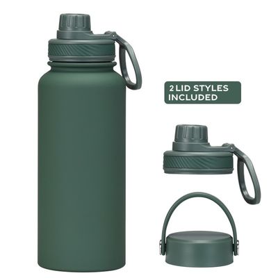Set de frasco de vácuo em pó revestido de garrafa de água isolada para acampamento ocasião logotipo personalizado