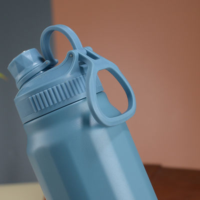 Garrafa térmica de vácuo de aço inoxidável Oem garrafa de água revestida de pó de vácuo para esportes