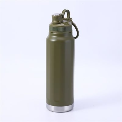 Flasca de vácuo de aço inoxidável de tipo metálico Flasca térmica esportiva isolada 32 oz garrafa de água