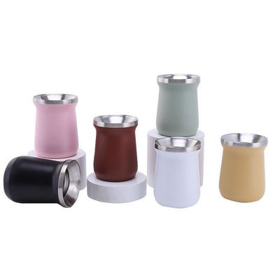 Copo de aço inoxidável isolado direto portavel de garrafa de suco de café à prova de vazamento