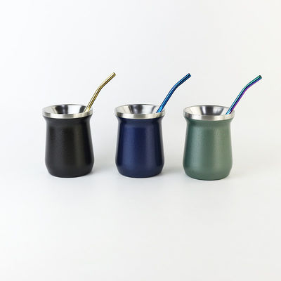 Copo de aço inoxidável isolado direto portavel de garrafa de suco de café à prova de vazamento