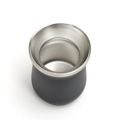 Copo de café de aço inoxidável 304 de parede dupla com logotipo personalizado