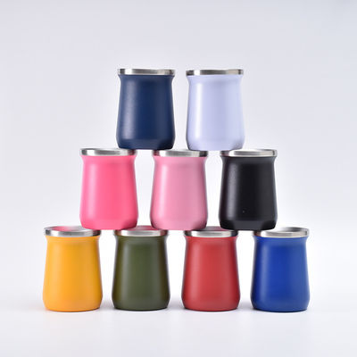 Copas de chá sustentáveis 8oz Copas vintage com estilo de parede de aço inoxidável