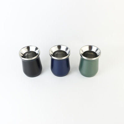 Copas de chá sustentáveis 8oz Copas vintage com estilo de parede de aço inoxidável