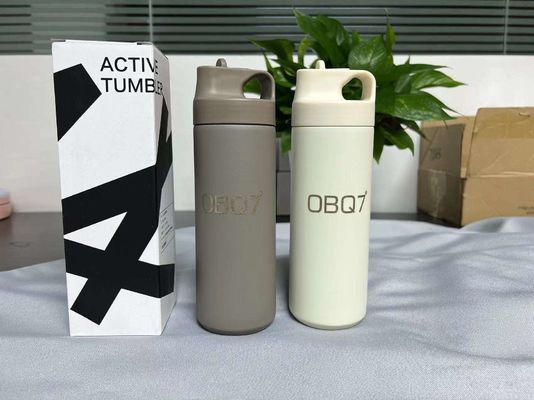 304 de aço inoxidável dentro de garrafa de vácuo de água tumbler com desenho animado e alça