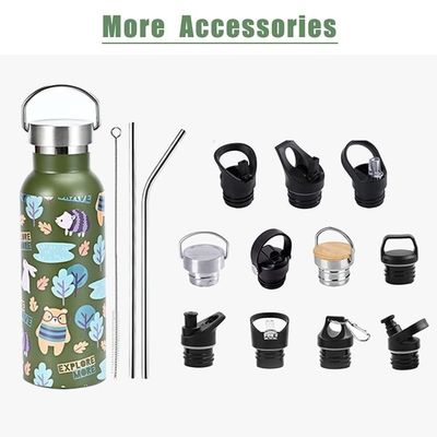 350 ml garrafa de viagem de parede dupla garrafa esportiva de aço inoxidável 304 para viagens ocasionais