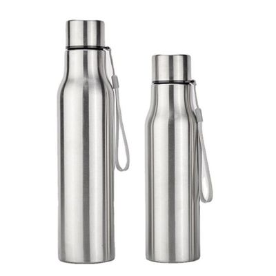 Garrafa de água de aço inoxidável de parede única com função de frio quente 500/750/1000ml