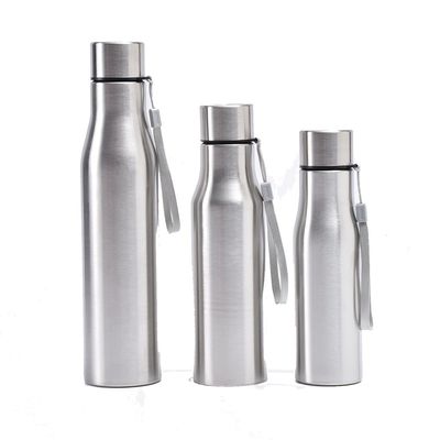 Garrafa de água de aço inoxidável de parede única com função de frio quente 500/750/1000ml
