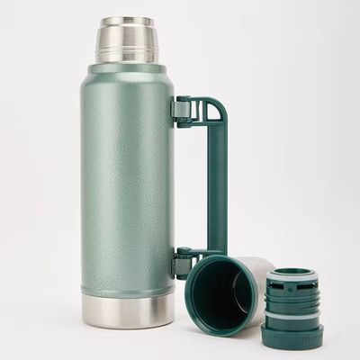 Todos Aplicáveis Pessoas Caldeirão portátil de aço inoxidável Vacuum Travel Pot Duplo Parede