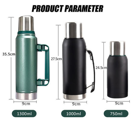 Caldas de viagem de aço inoxidável com melhor isolamento de grande capacidade com design interno personalizado