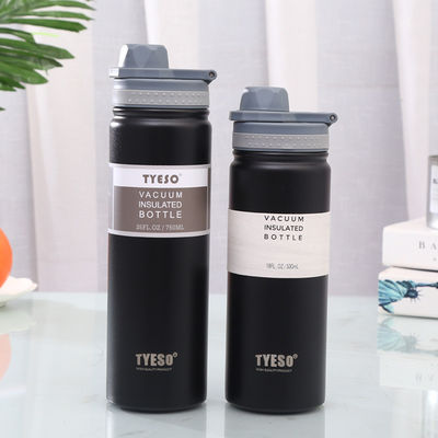 Desenho Desportivo 750ml Copo Directo Garrafa de Água de Aço Inoxidável com Boca Larga