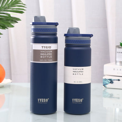Bottle de água esportiva isolada de vácuo de parede dupla personalizada para viagens e acampamentos